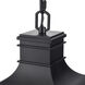 Edenton 3 Light 11 inch Matte Black Outdoor Hanging Pendant
