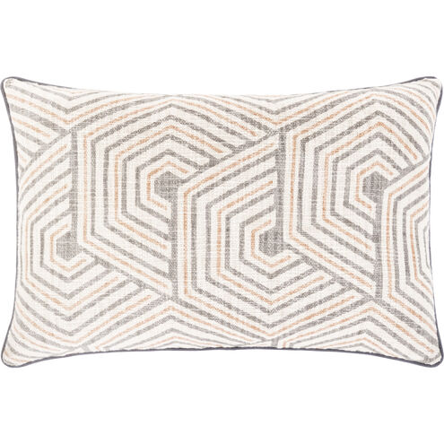 Mila 22 X 22 inch Ivory Pillow Kit, Lumbar