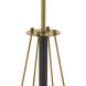 BAX 4 Light 24 inch Sand Coal and Soft Brass Pendant Ceiling Light