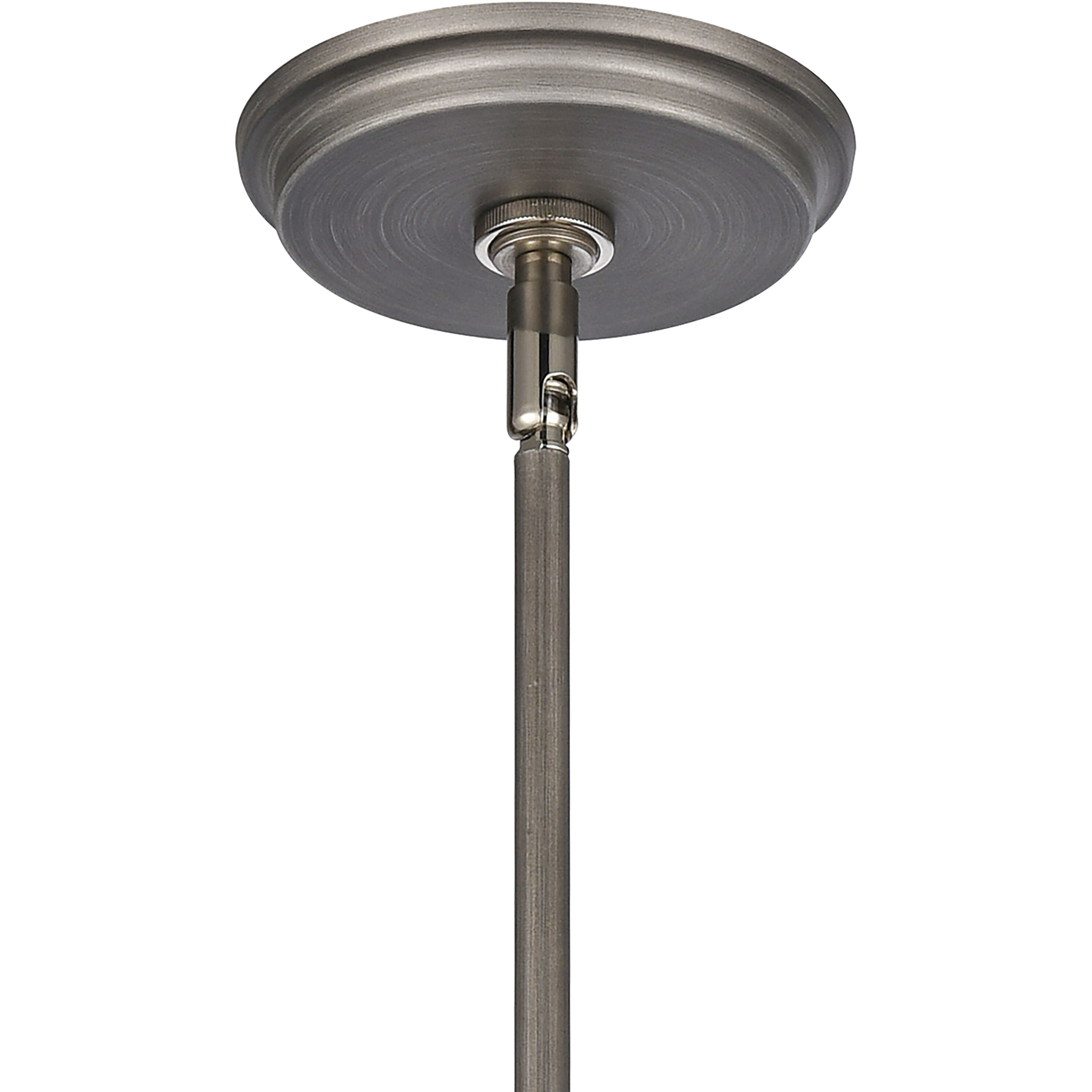 Urbanite 1 Light 9 inch Weathered Zinc with Polished Nickel Mini Pendant Ceiling Light