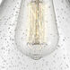 Ballston X-Large Cone 1 Light 8 inch Polished Chrome Semi-Flush Mount Ceiling Light in Seedy Glass
