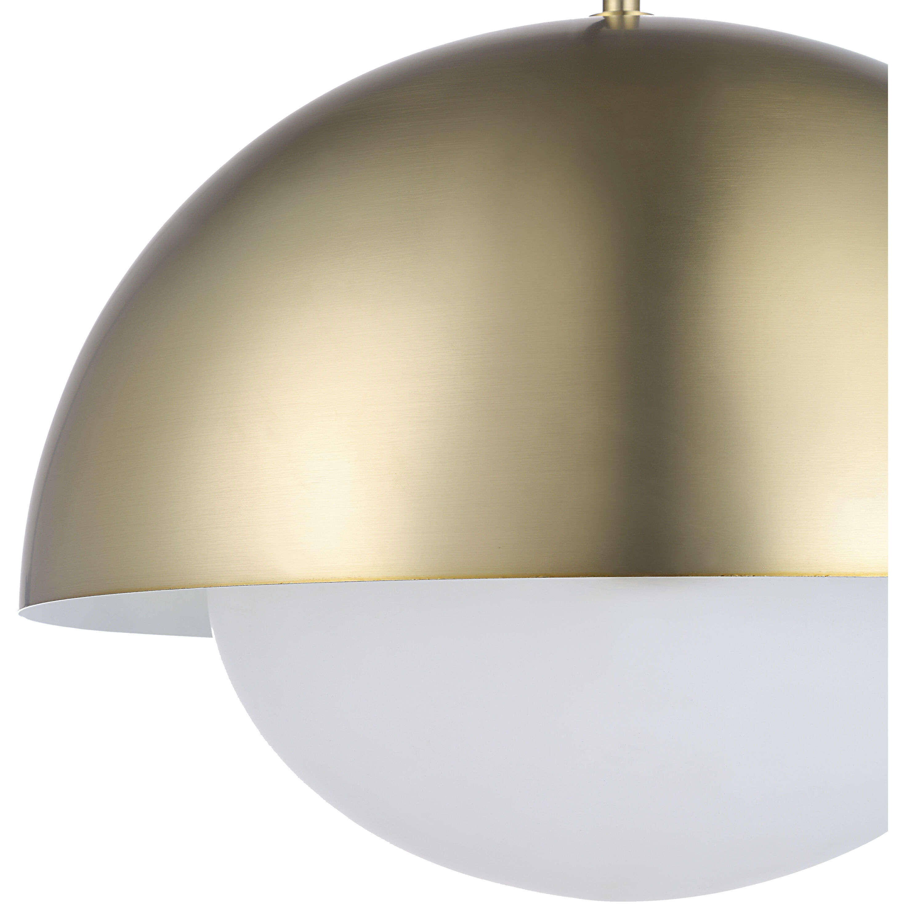 Angelo LED 15.75 inch Champagne and Etched White Pendant Ceiling Light