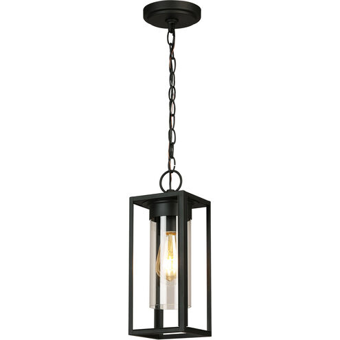 Walker Hill 1 Light 5 inch Matte Black Outdoor Pendant