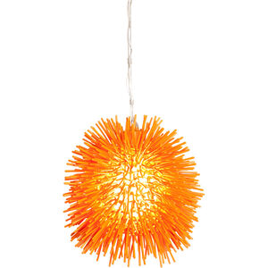 Urchin 1 Light 9 inch Electric Pumpkin Mini Pendant Ceiling Light