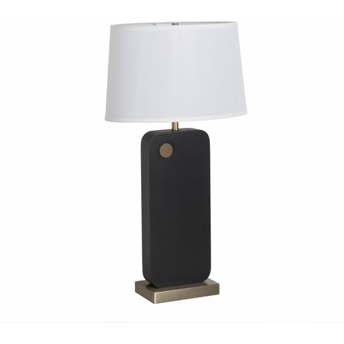 Laurel 30 inch 23.00 watt Ebony and Weathered Brass Table Lamp Portable Light