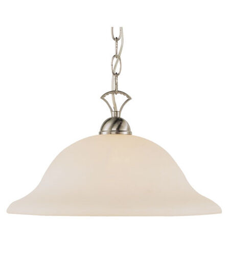 Aspen 1 Light 16 inch Brushed Nickel Pendant Ceiling Light