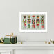 Nutcracker Family Pink and Green and Red and Yellow Framed Art, Propac