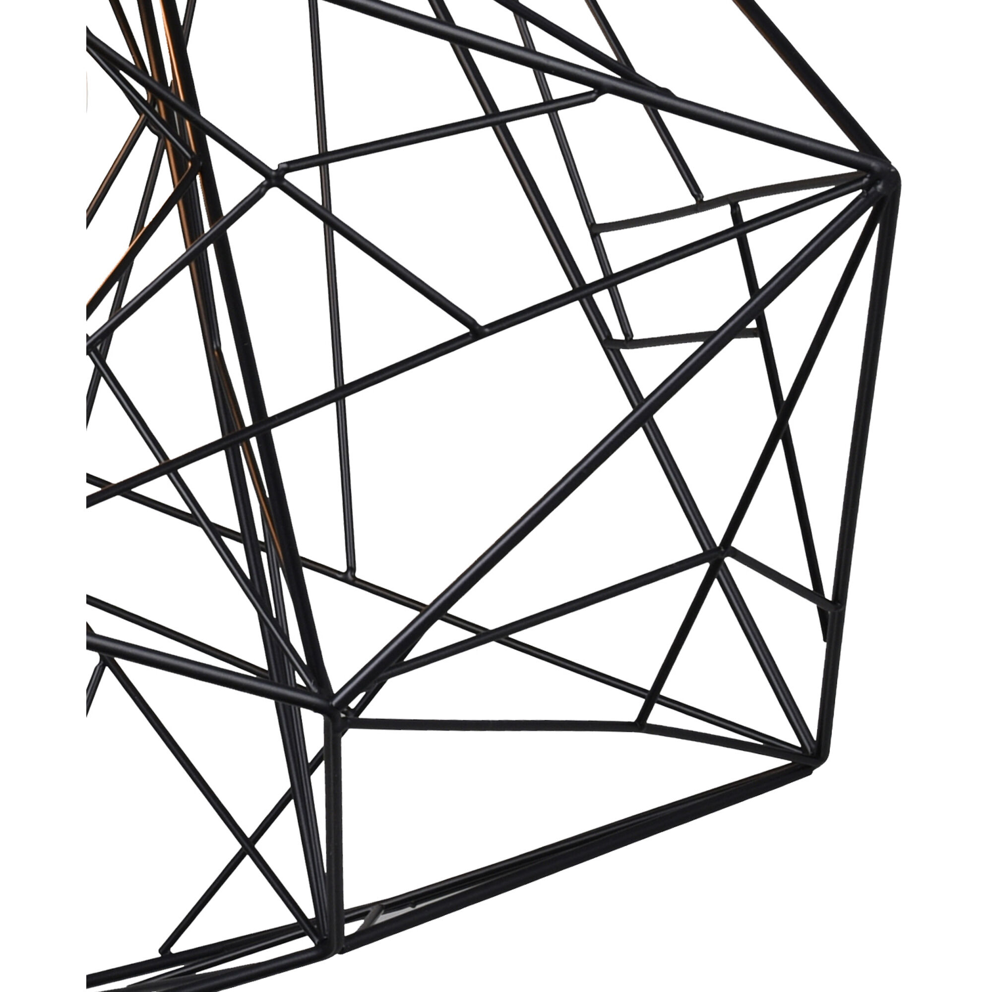 Bagheera 1 Light 20 inch Black Down Pendant Ceiling Light