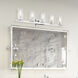 Clarion 5 Light 42 inch Polished Chrome Vanity Sconce Wall Light
