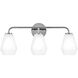 Gio LED 24 inch Chrome Bath Light Wall Light