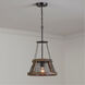 Lagmore 1 Light 14 inch Zinc and Wood Pendant Ceiling Light
