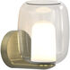 Aquina 1 Light 5.59 inch Matte Brushed Brass Interior Wall Light