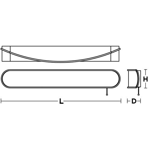 Curve Wall Light in Satin Nickel