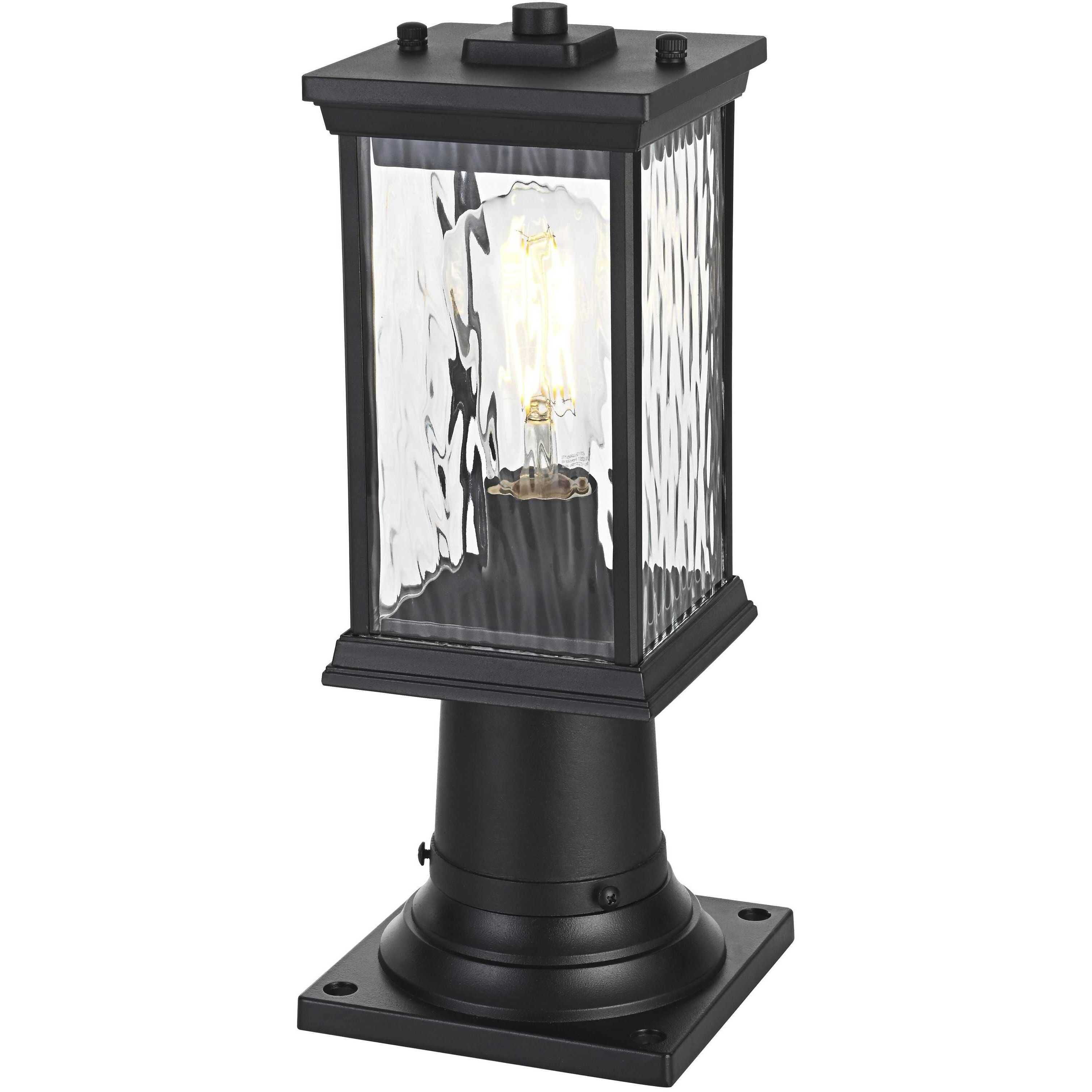 Mascher 1 Light 14 inch Black Outdoor Post Light