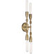 Louise 4 Light 16 inch Old Satin Brass Vanity Light Wall Light