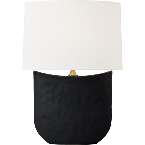 Hable Cenotes 27.75 inch 9 watt Rough Black Ceramic Table Lamp Portable Light