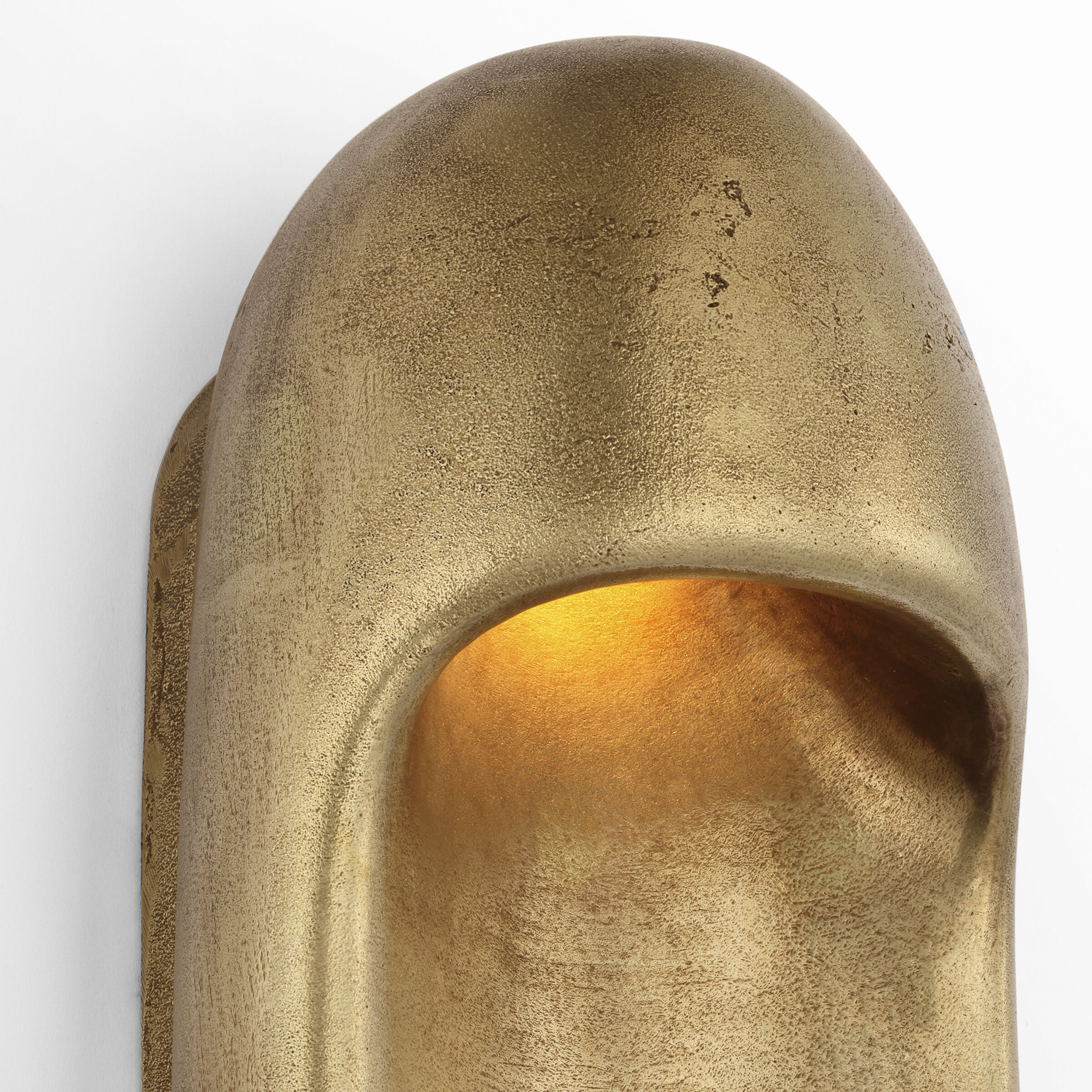 Kelly Wearstler Esculpa LED 6 inch Museum Brass Elongated Wall Light