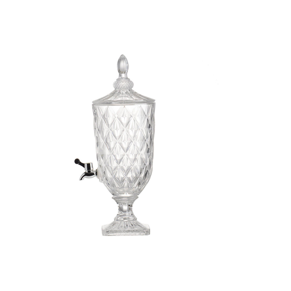 Anita Clear and Polished Silver Drink Dispenser