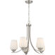 Shyloh 5 Light 23.38 inch Brushed Nickel Chandelier Ceiling Light
