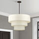 Manorwood 8 Light 32 inch English Bronze Pendant Chandelier Ceiling Light, Large