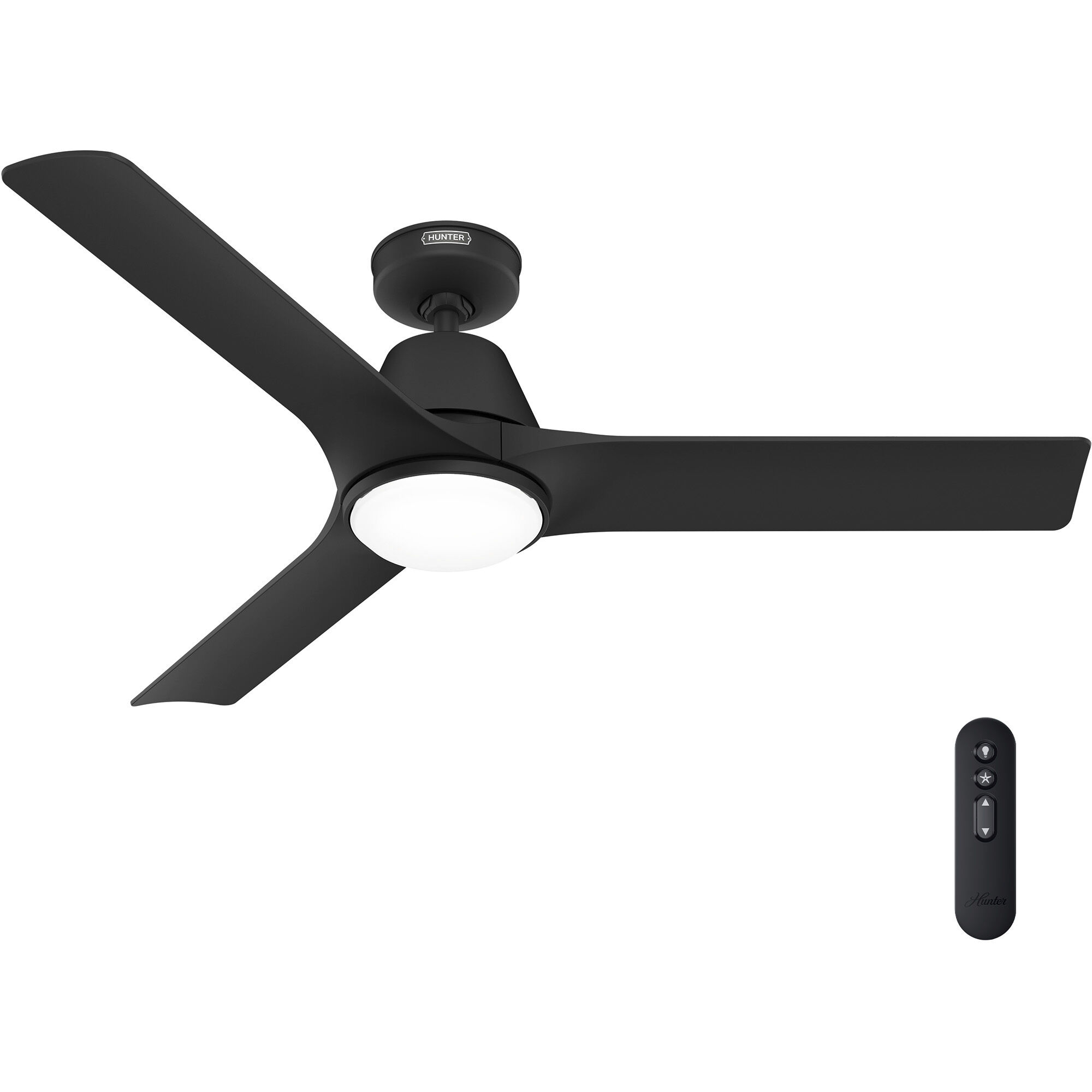 Aeronaut 52 inch Matte Black Outdoor Ceiling Fan