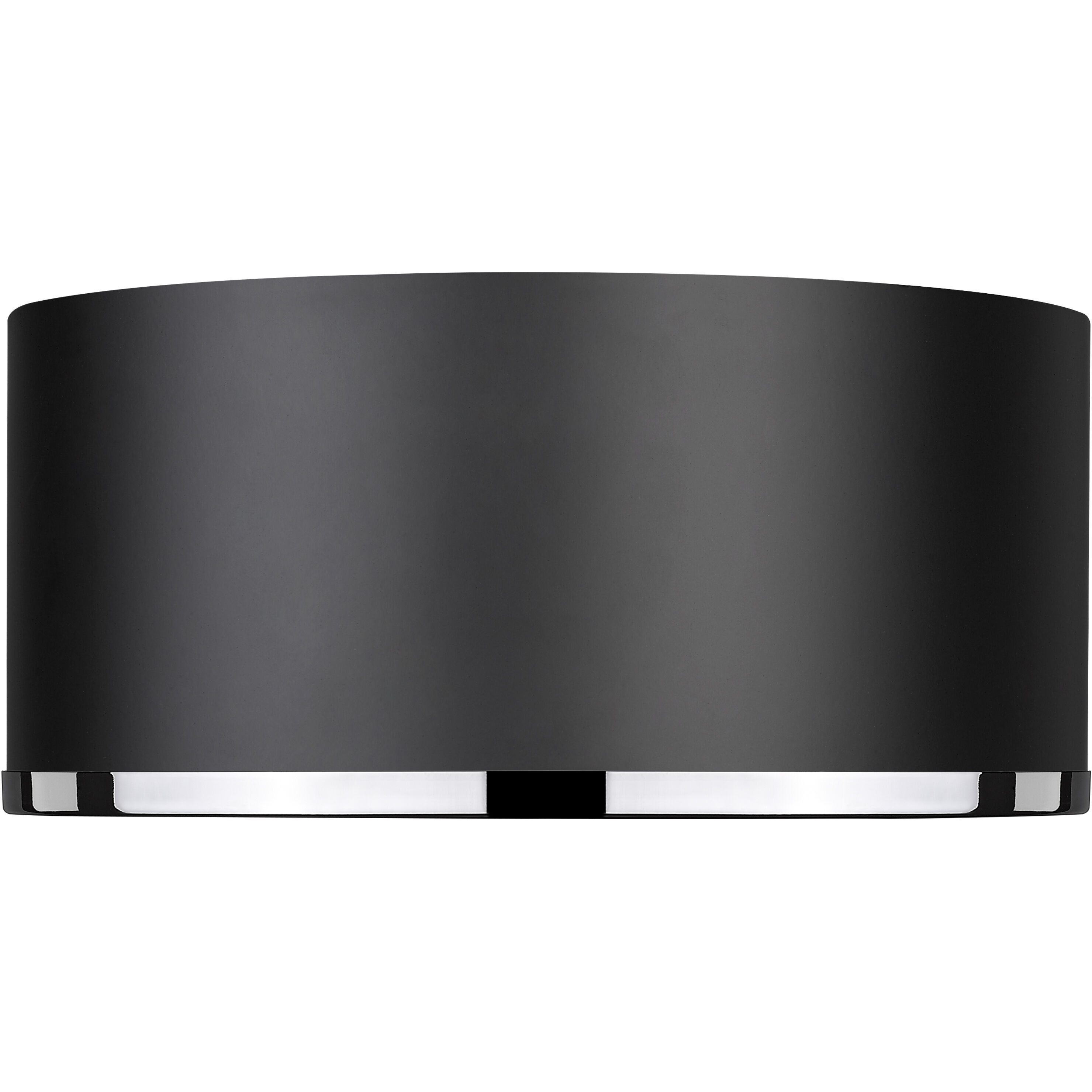 Arlo 2 Light 12.25 inch Matte Black and Chrome Flush Mount Ceiling Light