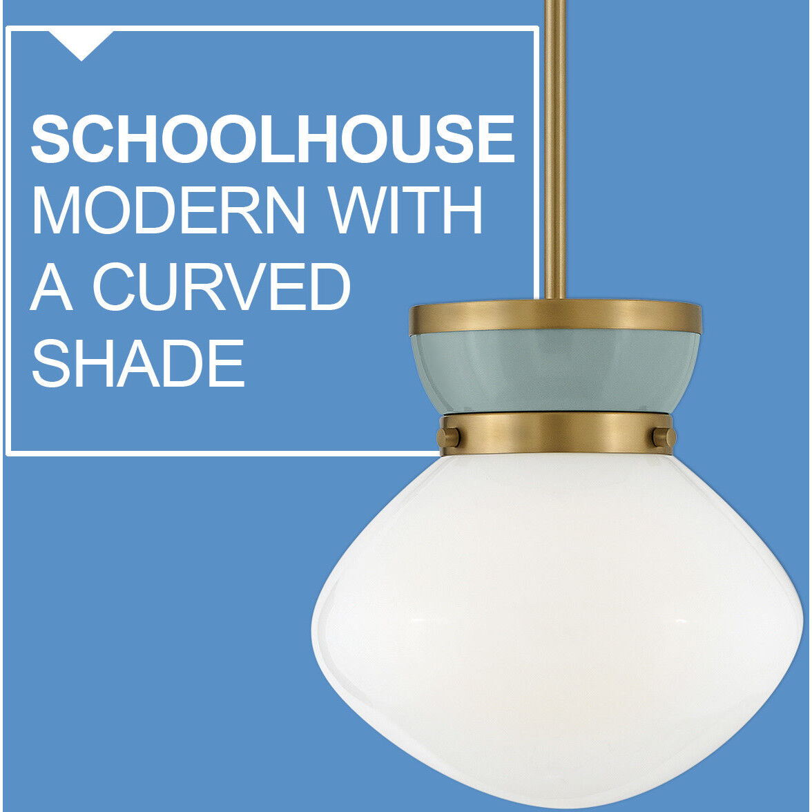 Lucy 1 Light 10 inch Lacquered Brass with Seafoam Pendant Ceiling Light