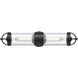 Lancaster 2 Light 4.25 inch Matte Black Vanity Light Wall Light