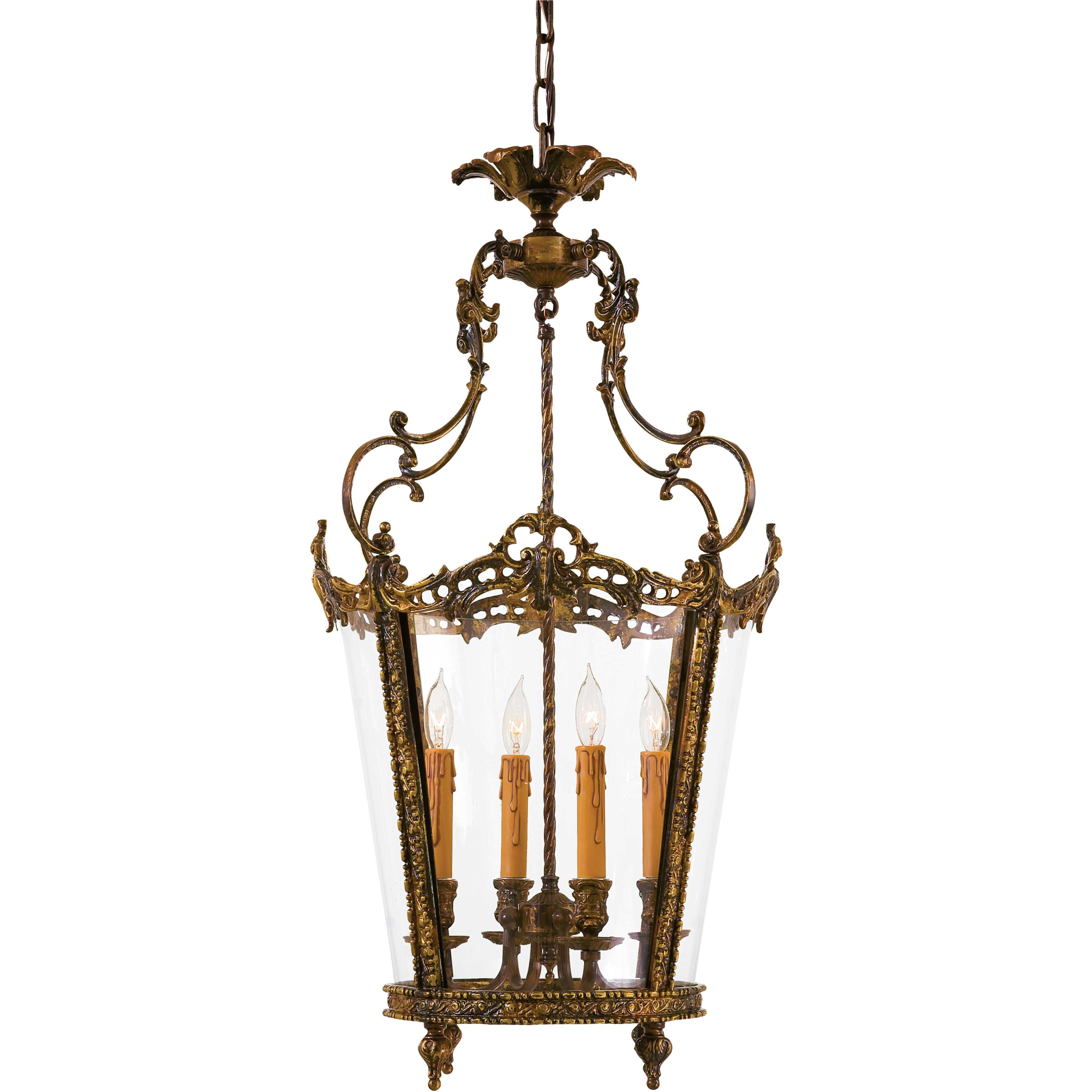 Jonathan 4 Light 18.5 inch Oxide Brass Foyer Pendant Ceiling Light