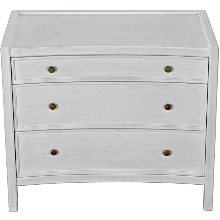 Hampton 36 X 31 inch White Wash Side Table