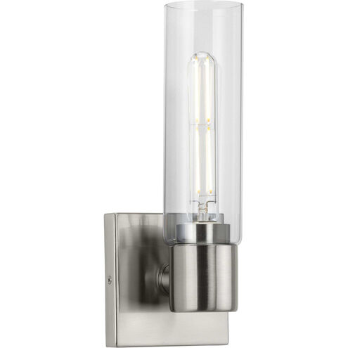 Clarion 1 Light 5 inch Brushed Nickel Bath Vanity Wall Light