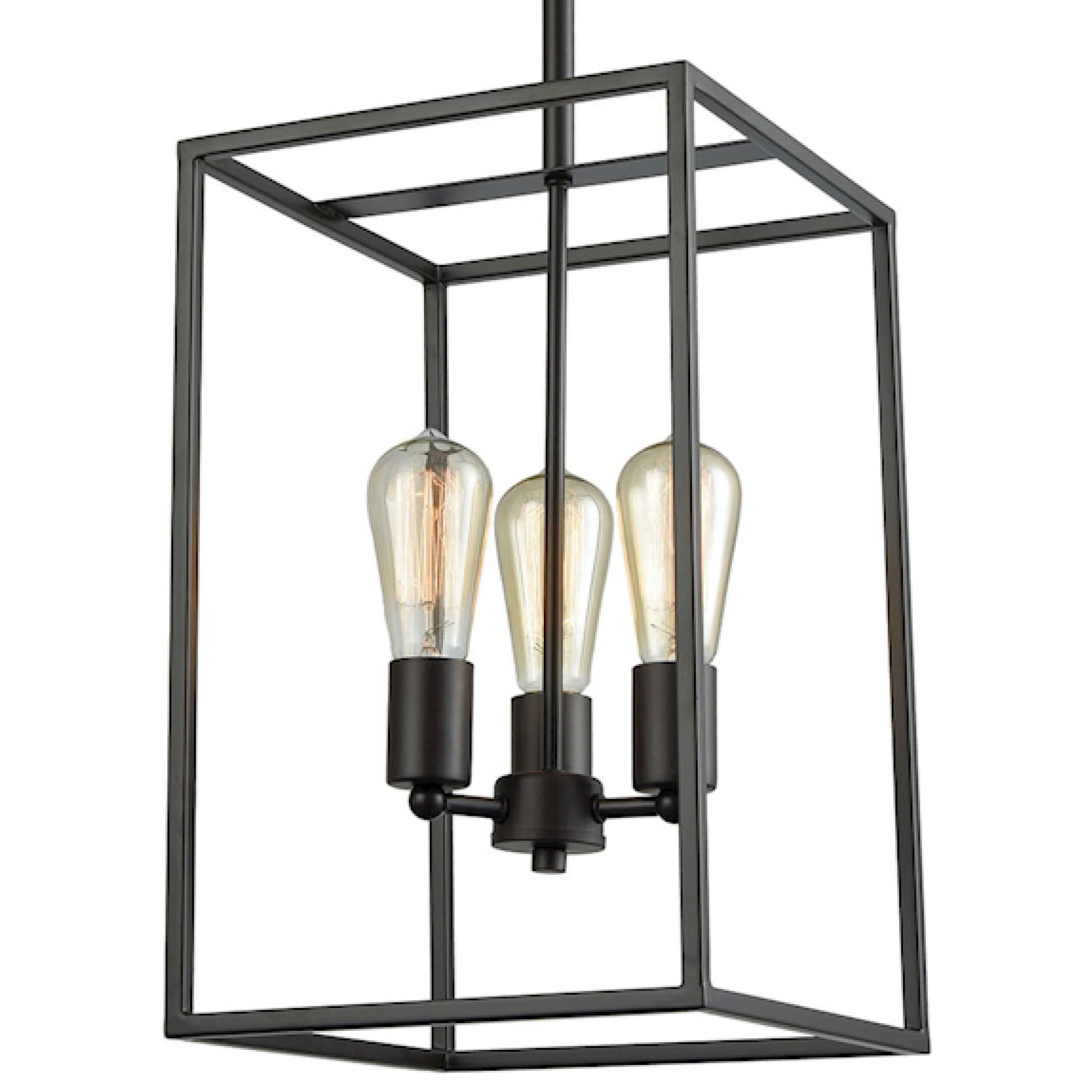 Williamsport 3 Light 10 inch Oil Rubbed Bronze Chandelier Ceiling Light