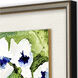 Snow Petals Blue and Green and Metallic and Multi Framed Art, The Studio