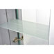 Elixir Silver Lighted Mirror Cabinet