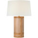 Marie Flanigan Lignum 28 inch 15.00 watt Light Oak and Natural Rattan Table Lamp Portable Light, Medium