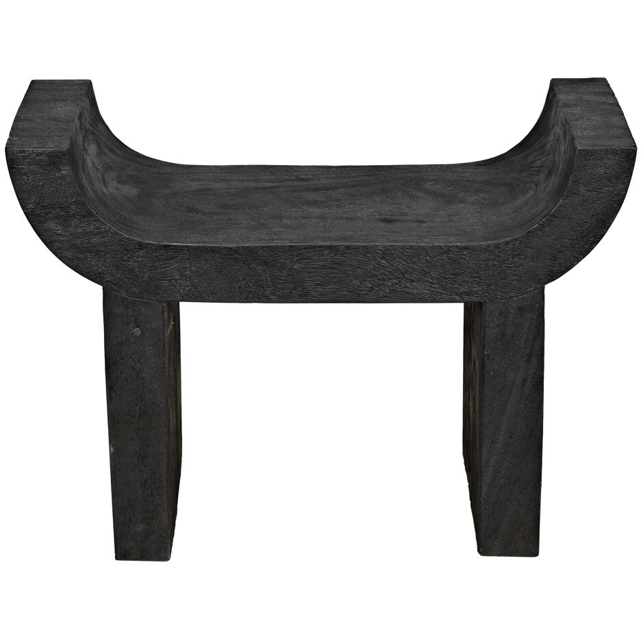 Kazuo 19.5 inch Burnt Black Stool