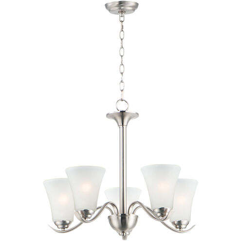 Vital 5 Light 23 inch Satin Nickel Chandelier Ceiling Light