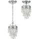 Calypso 1 Light 7.25 inch Polished Chrome Chandelier Ceiling Light