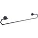 Atalee 36 inch Black Towel Bar