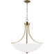 Geary LED 25 inch Satin Brass Pendant Ceiling Light, Large