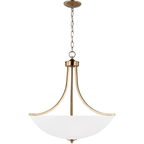 Geary LED 25 inch Satin Brass Pendant Ceiling Light, Large