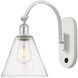 Ballston Cone 1 Light 8 inch White and Polished Chrome Sconce Wall Light