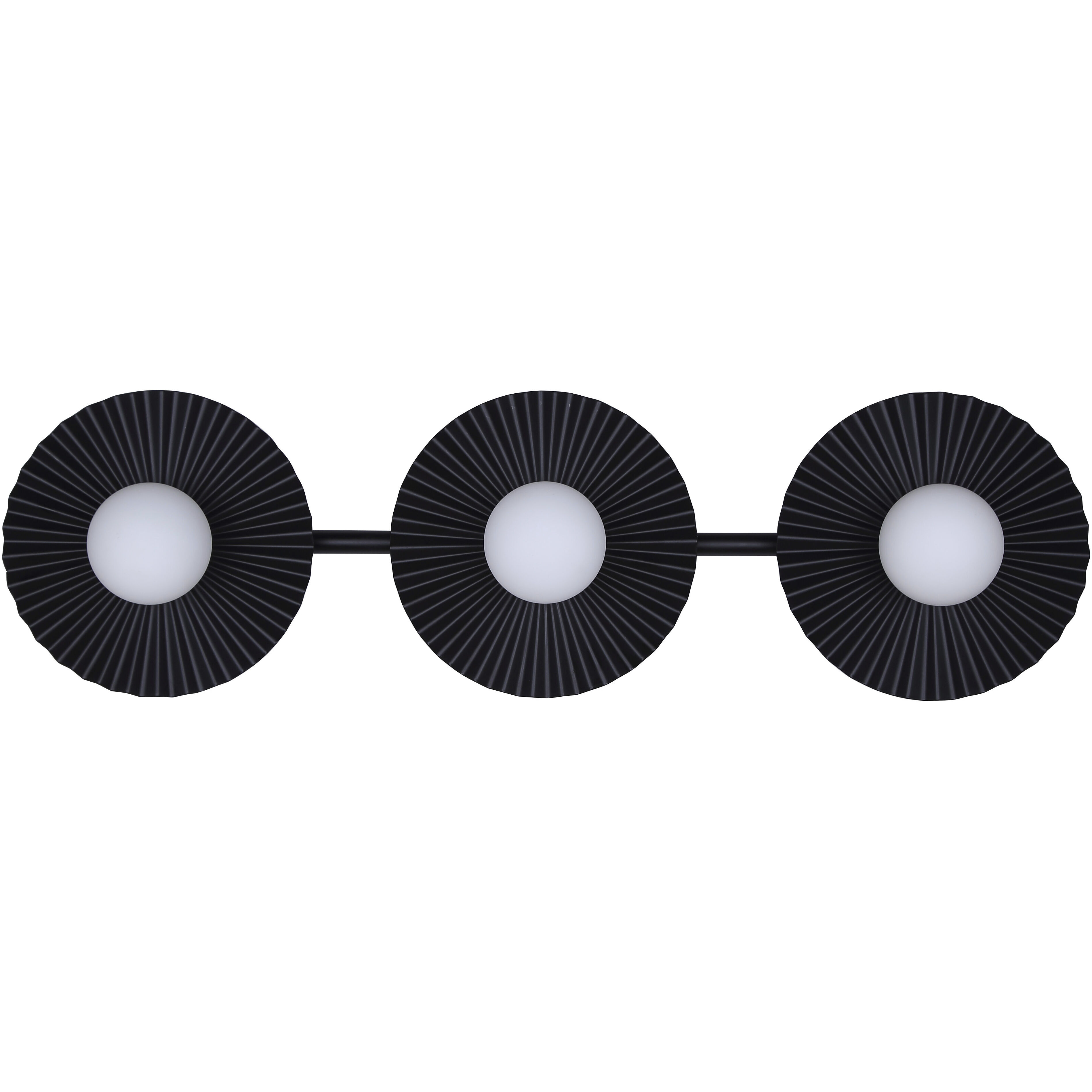 Payton 3 Light 28.5 inch Black Vanity Light Wall Light