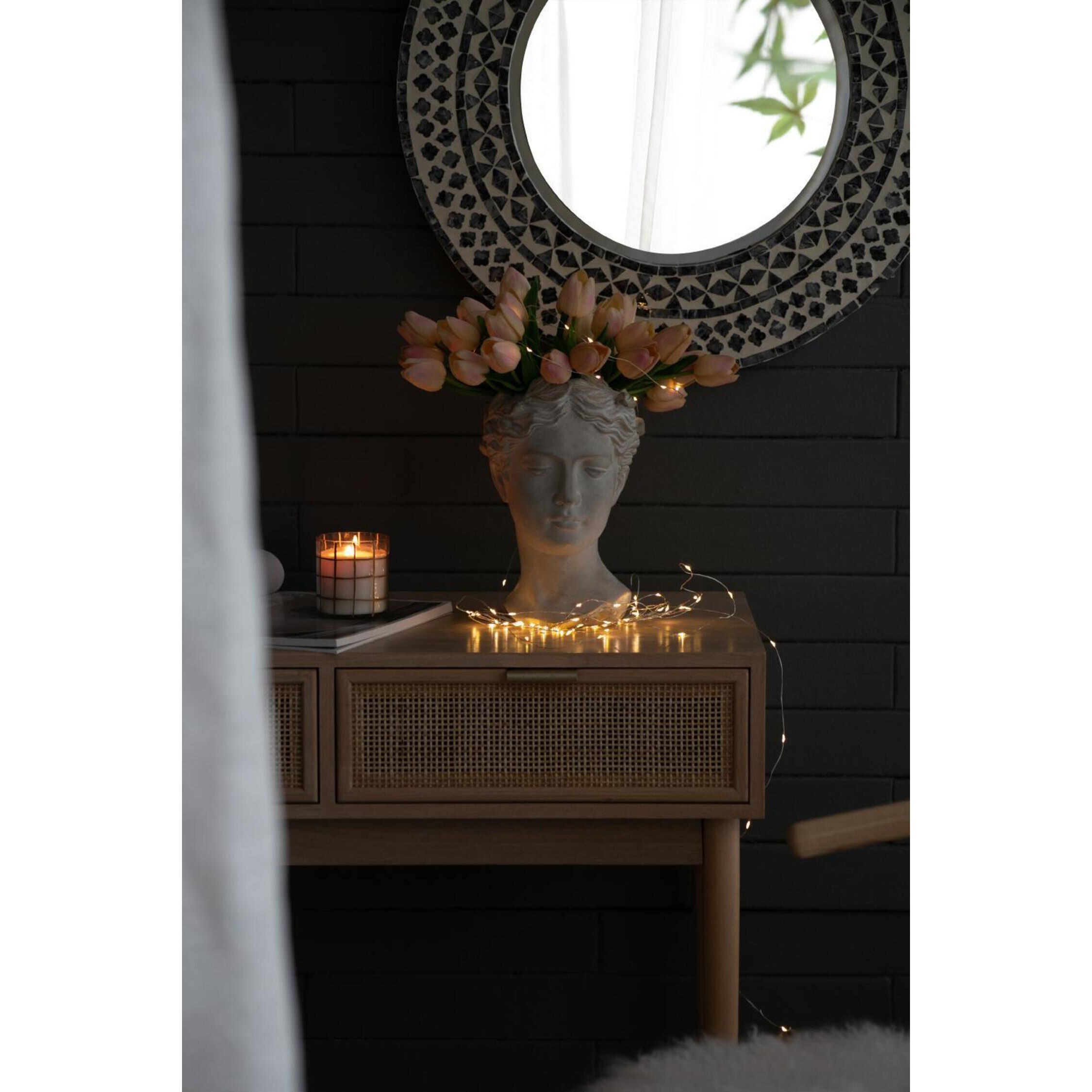 Visage White Wash Outdoor Vase