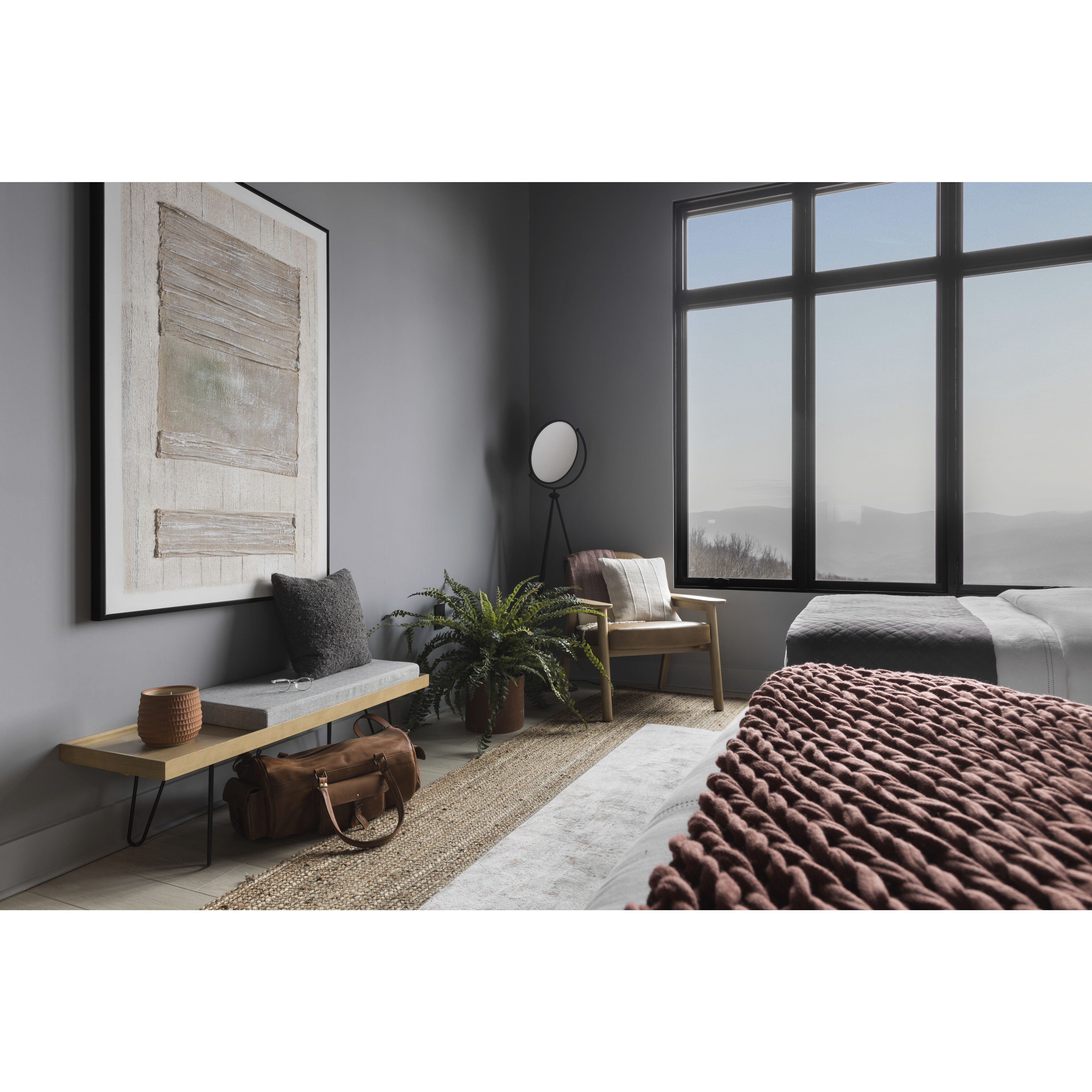 Paddle 68 inch 33.00 watt Black Floor Lamp Portable Light