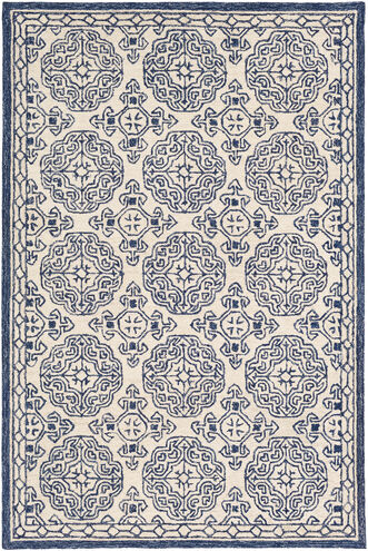 Granada 108 X 72 inch Dark Blue/Denim/Ivory Rugs