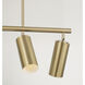 Robbie 5 Light 40 inch Aged Brass Island Light Ceiling Light