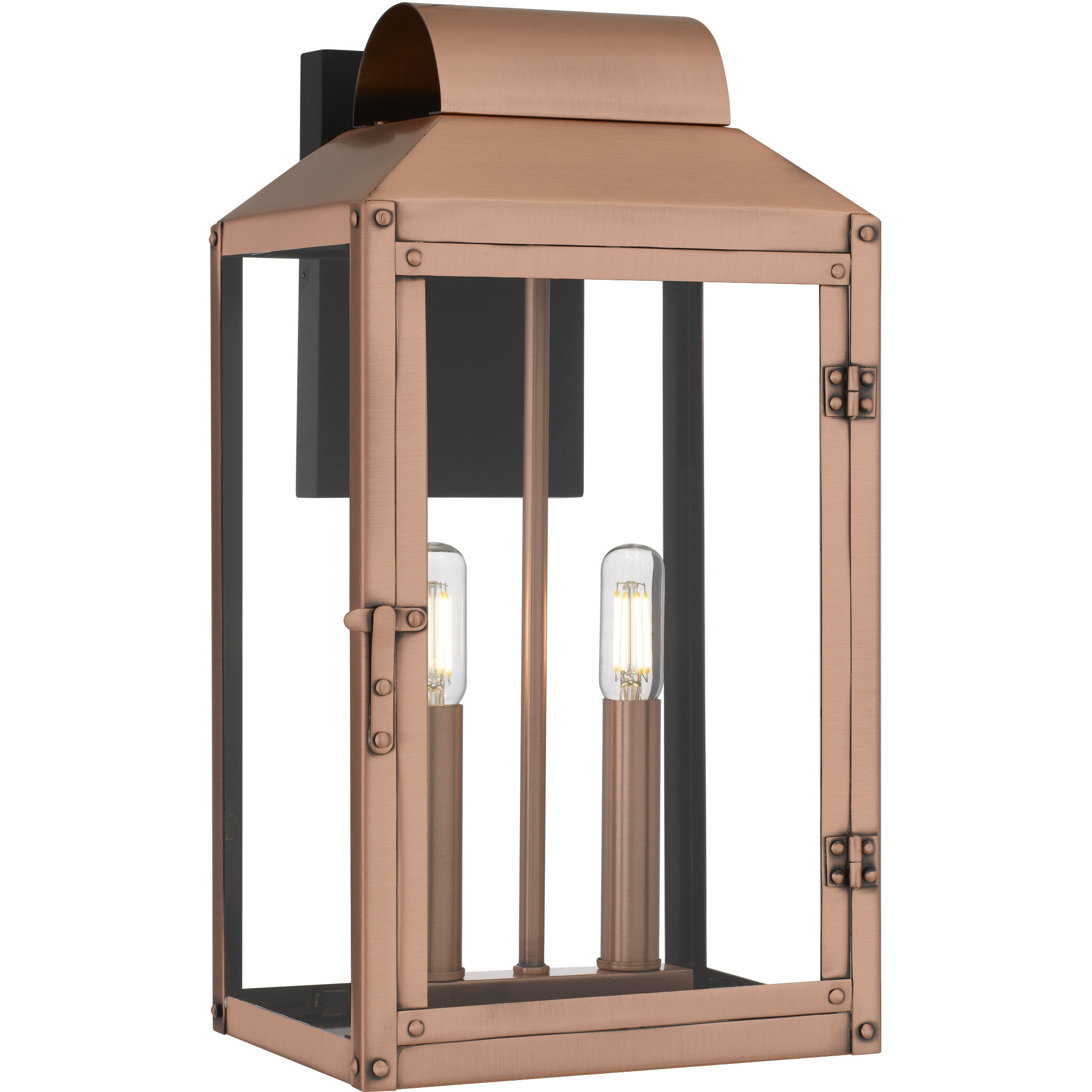 Beryn 2 Light 15.5 inch Aged Copper Outdoor Wall Lantern