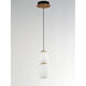 Soji LED 4.75 inch Black and Gold Single Pendant Ceiling Light
