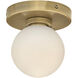 Audrey LED 5.25 inch Heritage Brass Bath Light Wall Light